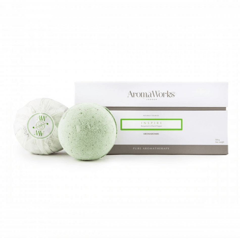 AromaWorks Inspire Aromabomb Duo Bath Bombs - Box of 2- Lillys Pharmacy and Health Store