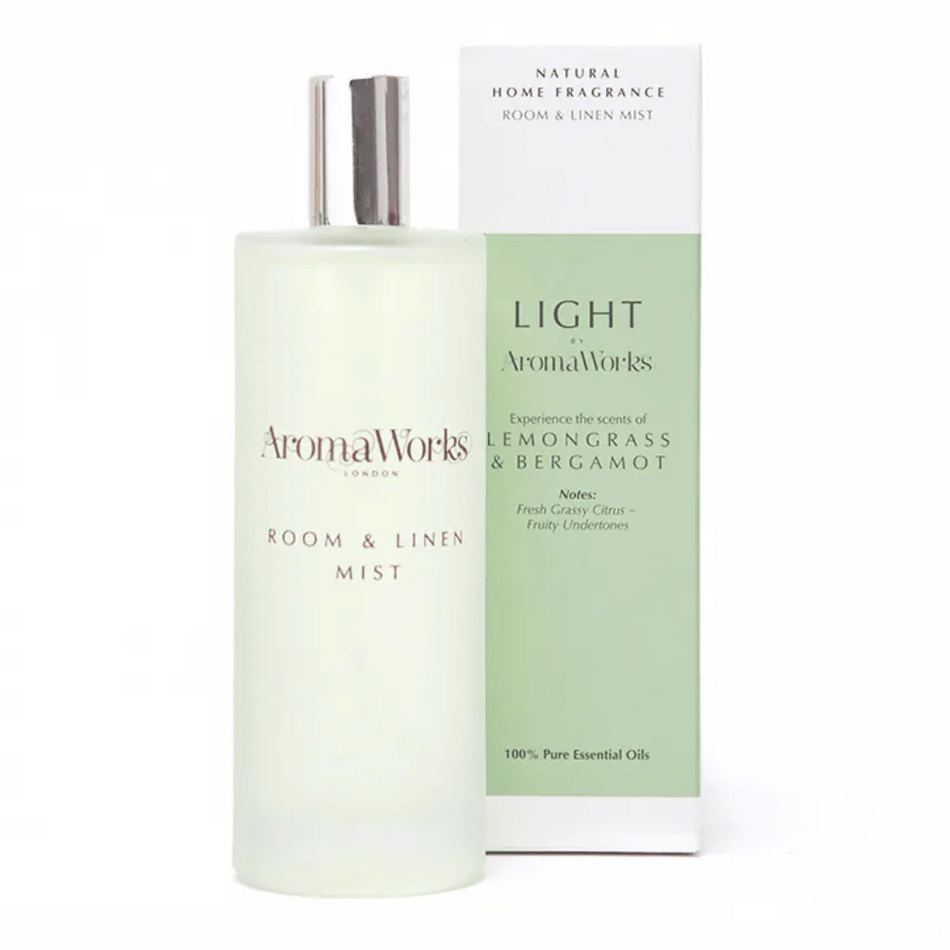AromaWorks Light Range Lemongrass & Bergamot Room Mist 100ml- Lillys Pharmacy and Health Store