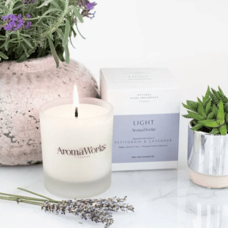 AromaWorks Light Range - Petitgrain & Lavender Candle 30cl- Lillys Pharmacy and Health Store