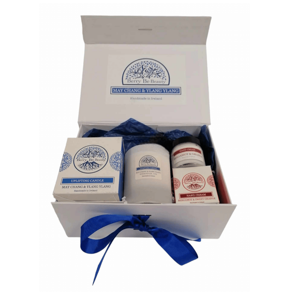 Berry Be Beauty Uplifting Essential Oil Candle & Handcream Gift Box- Lillys Pharmacy and Health Store
