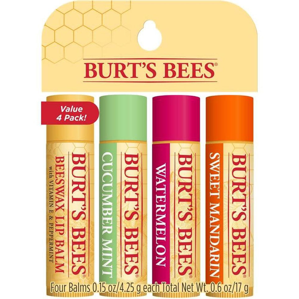 Burts Bees Freshly Picked Lip Balms 4 pack- Lillys Pharmacy and Health Store