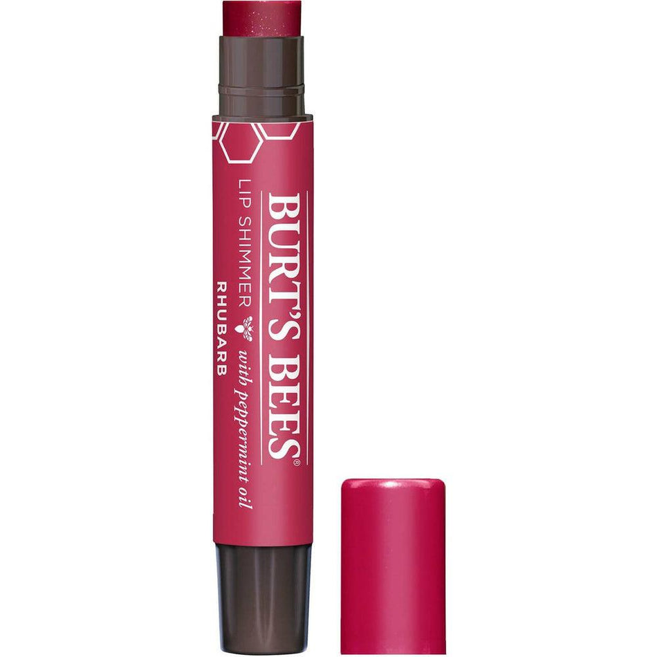 Burts Bees Lip Shimmer - Rhubarb 2.6g- Lillys Pharmacy and Health Store