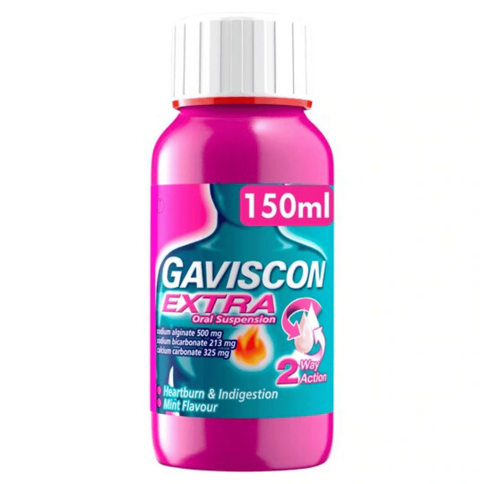 Gaviscon Extra Peppermint Liquid 150ml- Lillys Pharmacy and Health Store