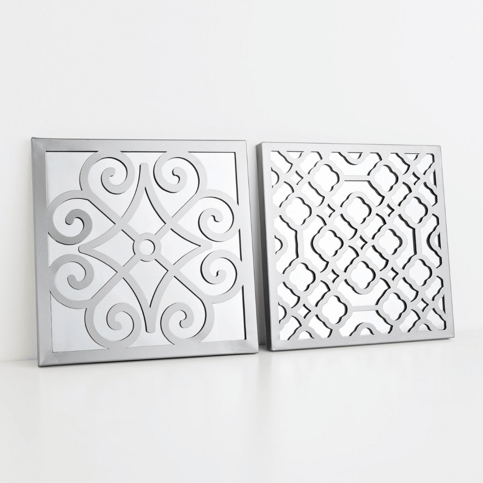 Hestia Set of 2 Mirror Wall Plaques 25cm- Lillys Pharmacy and Health Store