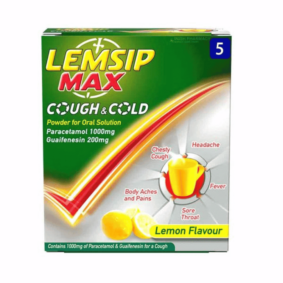 Lemsip Max Strength Lemon 5's- Lillys Pharmacy and Health Store