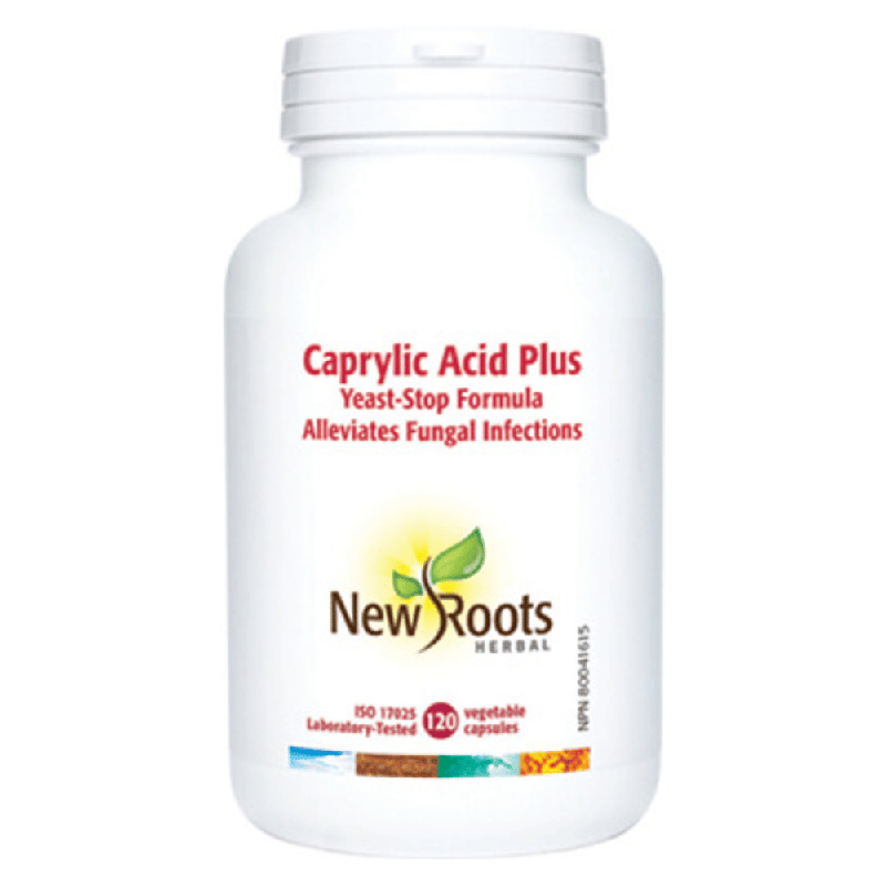 New Roots Caprylic Acid Plus 120 Capsules- Lillys Pharmacy and Health Store