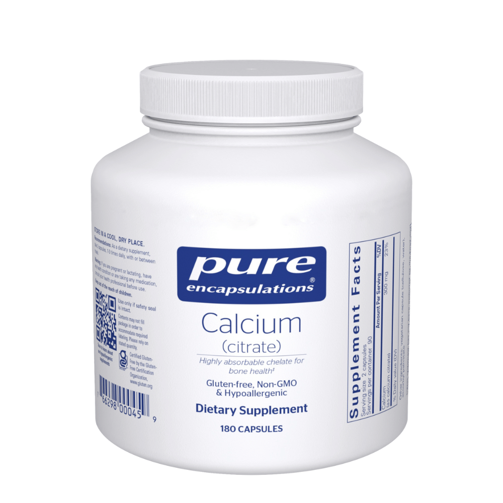 Pure Encapsulations Calcium (citrate) 180's- Lillys Pharmacy and Health Store
