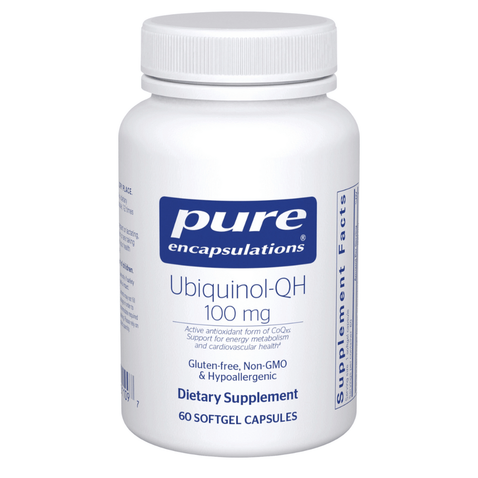 Pure Encapsulations Ubiquinol-QH 100 MG 60's- Lillys Pharmacy and Health Store