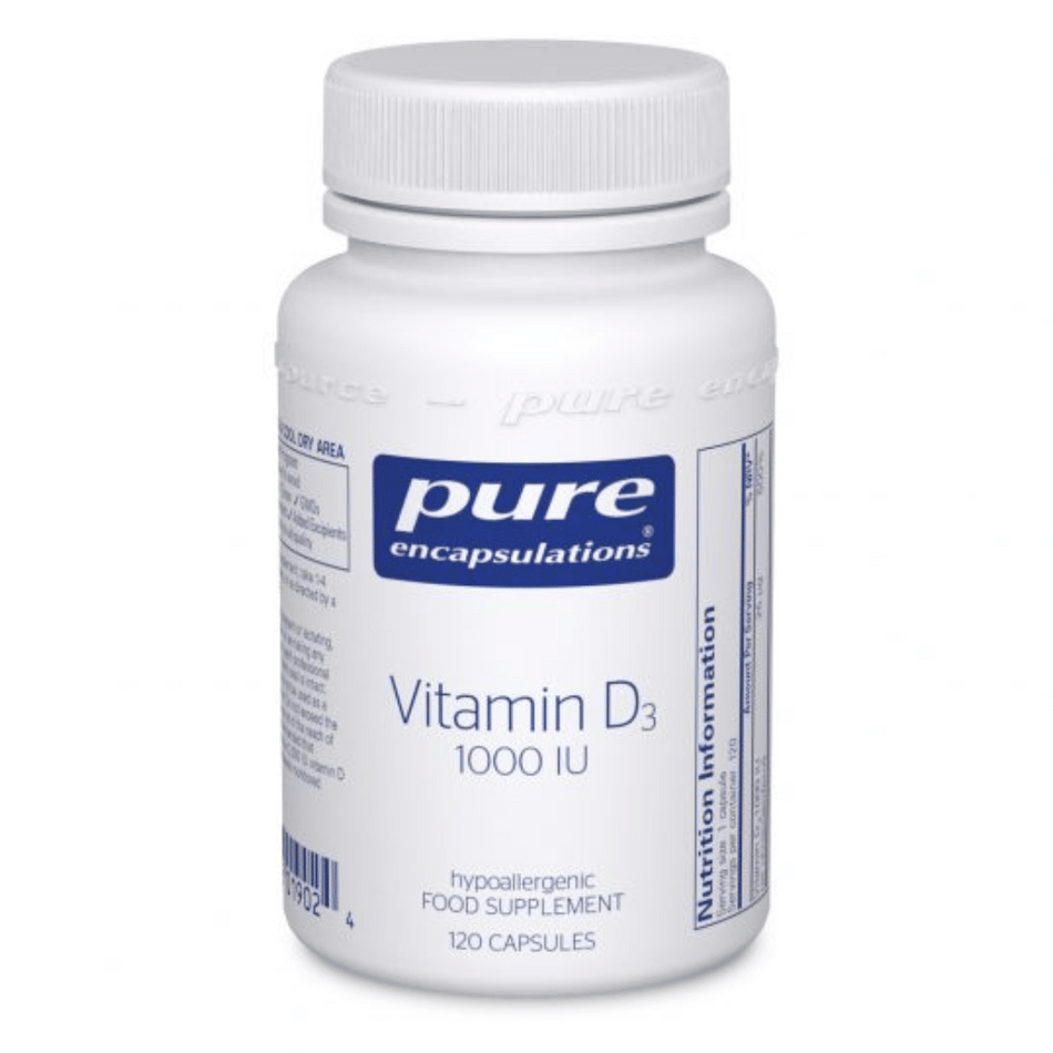 Pure Encapsulations Vitamin D3 1,000 IU 120's- Lillys Pharmacy and Health Store