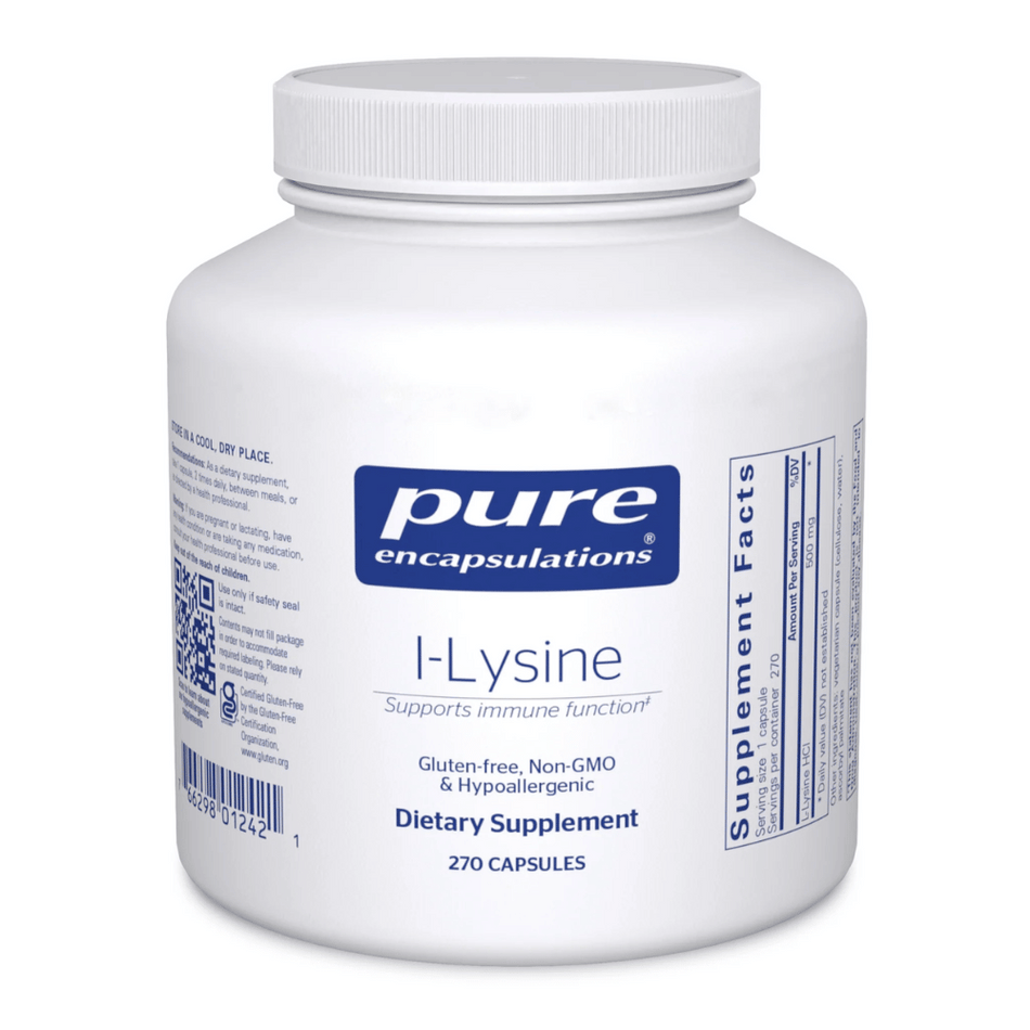 Pure Encapsulations l-Lysine 270's- Lillys Pharmacy and Health Store