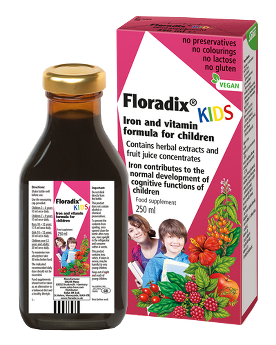 Salus Haus Floradix Kids 250ml- Lillys Pharmacy and Health Store