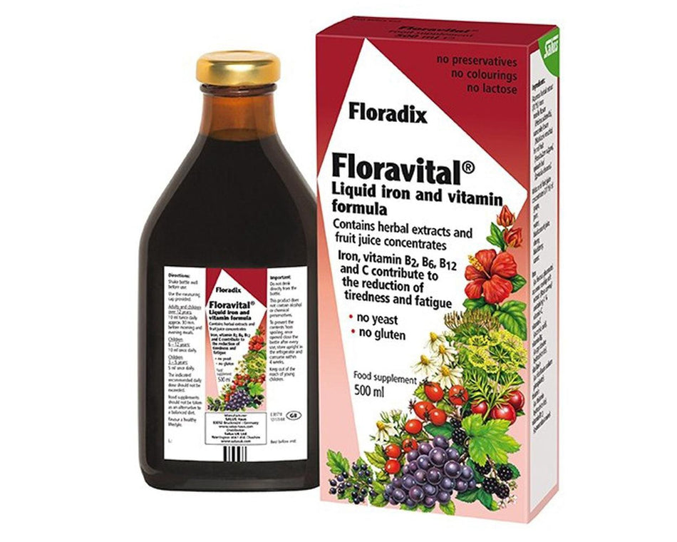 Salus Haus Floravital Liquid Formula 500ml- Lillys Pharmacy and Health Store