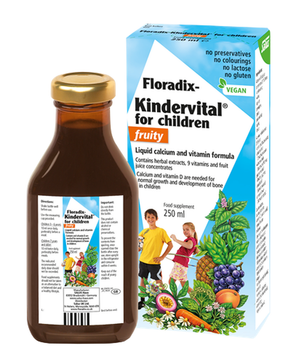 Salus Haus Fruity Kindervital Liquid Formula 250ml- Lillys Pharmacy and Health Store