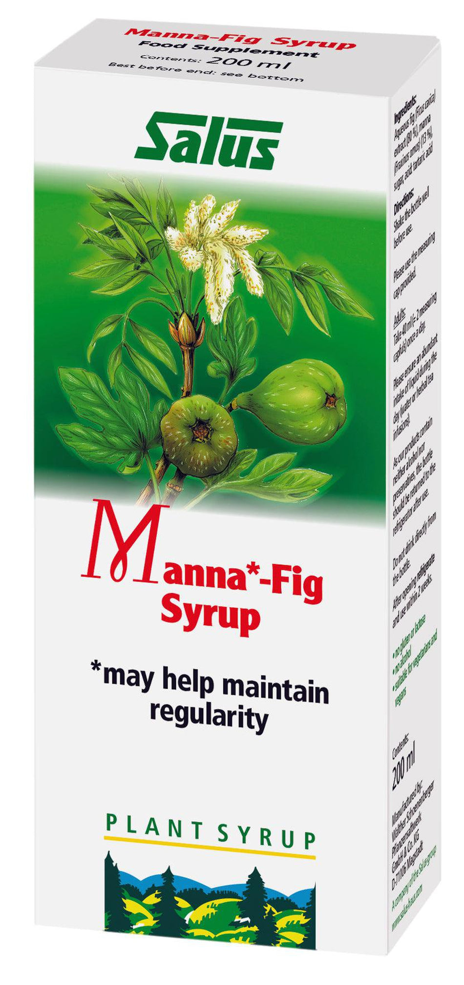 Salus Haus Manna Fig Syrup 200ml- Lillys Pharmacy and Health Store