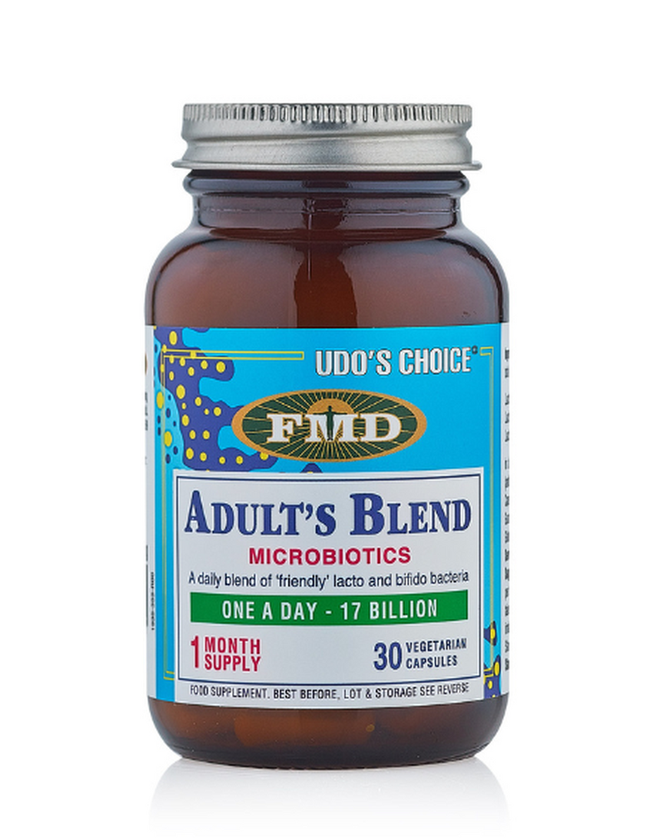 Udo's Choice Adult's Blend Microbiotic 30 Caps- Lillys Pharmacy and Health Store
