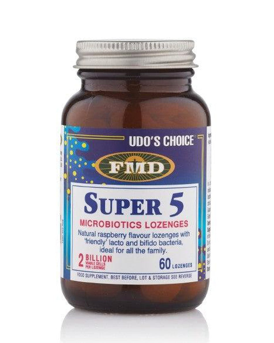 Udo's Choice Super 5 Microbiotic 60 Lozenges- Lillys Pharmacy and Health Store