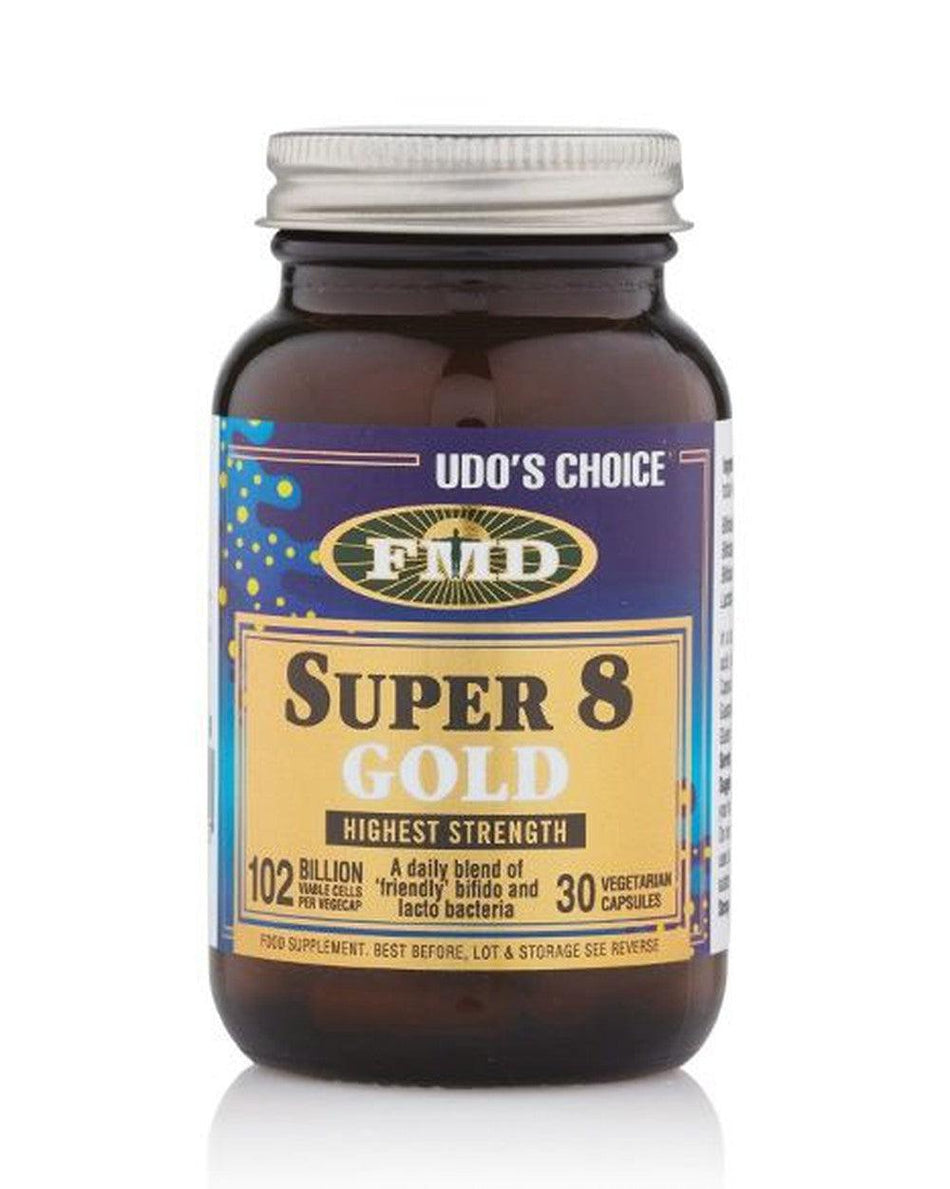 Udo's Choice Super 8 Gold Microbiotic 30 Caps- Lillys Pharmacy and Health Store