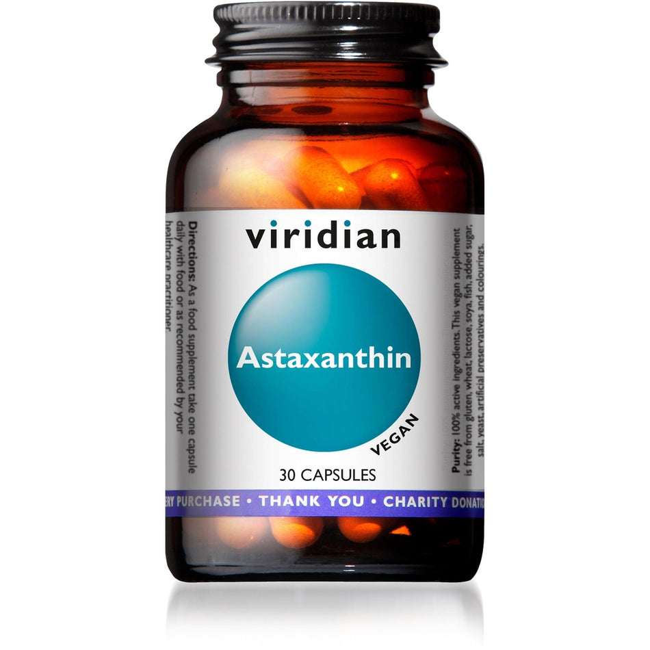 Viridian Astaxanthin 4mg 30 Veg Caps- Lillys Pharmacy and Health Store