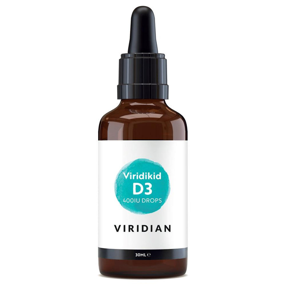 Viridian Viridikid Vitamin D3 Drops 400IU- Lillys Pharmacy and Health Store
