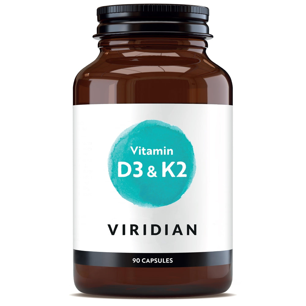 Viridian Vitamin D3 & K2 90 Veg Caps- Lillys Pharmacy and Health Store