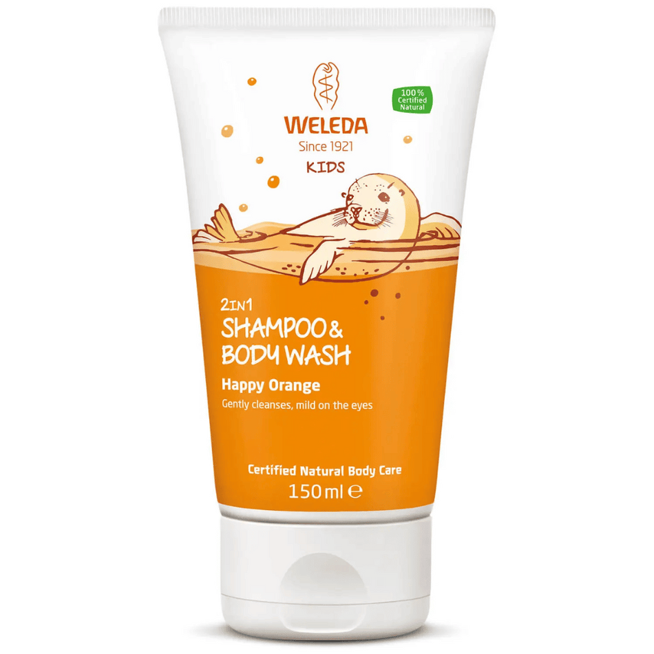 Weleda Kids Shampoo & Wash - Happy Orange 150ml- Lillys Pharmacy and Health Store