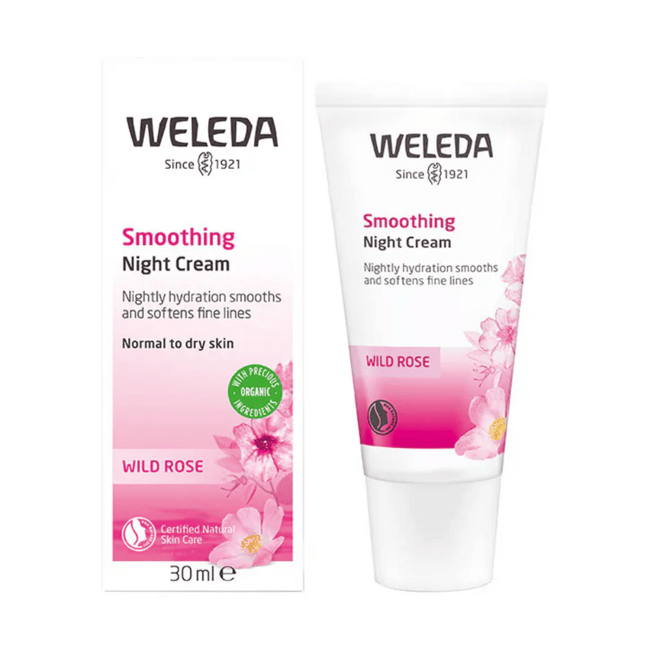 Weleda Wild Rose Smoothing Night Cream 30ml- Lillys Pharmacy and Health Store