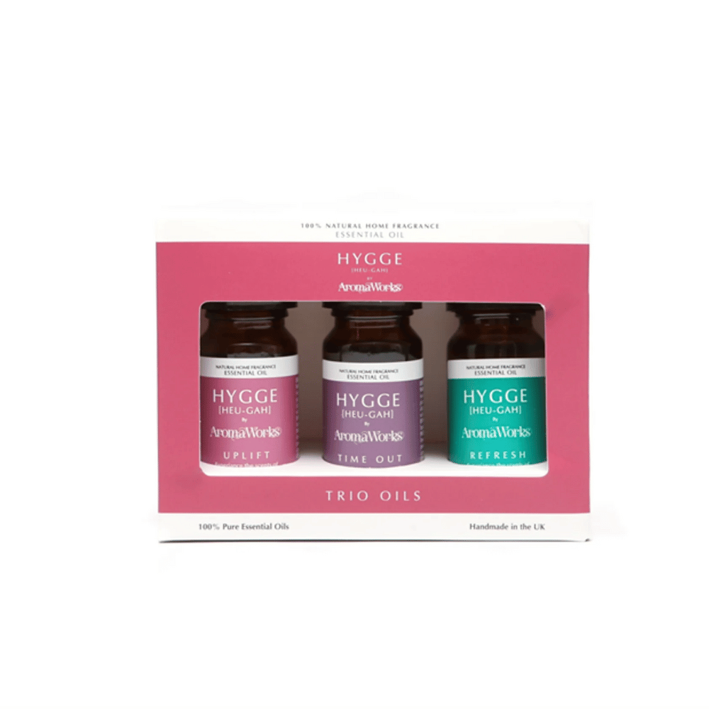 AROMA WORKS Hygge Uplift, Time Out & Refresh Trio 10ml Oil- Lillys Pharmacy and Health Store