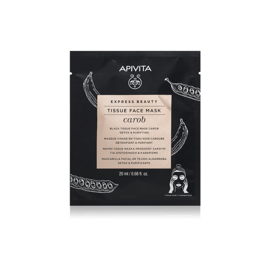 Apivita Express Sheet Mask Carob 20 ml