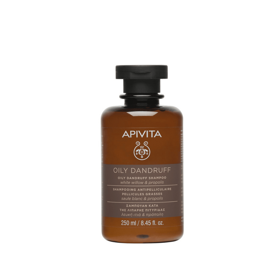 Apivita Oily Dandruff Shampoo, White Willow & Propolis 250ml| | Lillys Pharmacy