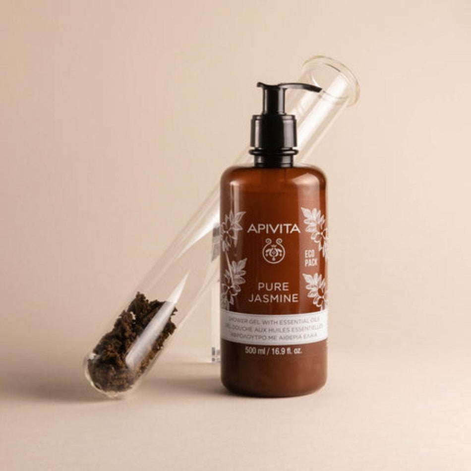 Apivita Pure Jasmine Shower Gel with Essential Oils Ecopack 500ml