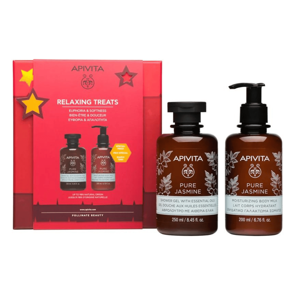 Apivita "Relaxing Treats" Pure Jasmine Body Gift Set| | Lillys Pharmacy