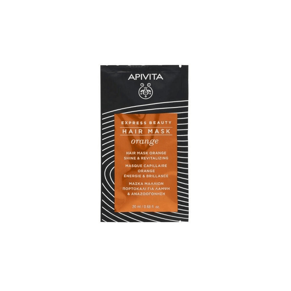 Apivita Shine & Revitalizing Hair Mask - Orange 20ml