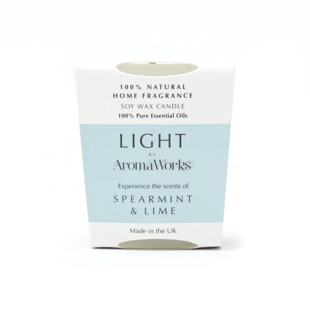 Aroma Works Light Range Spearmint & Lime Candle 10cl Small- Lillys Pharmacy and Health Store