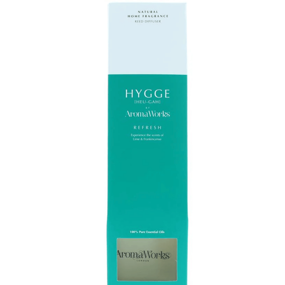 AromaWorks Hygge Reed Diffuser- Refresh Lime and Frankincense- Lillys Pharmacy and Health Store