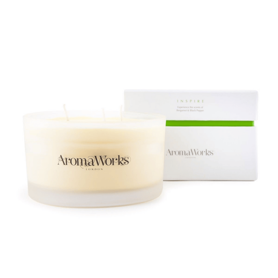 AromaWorks -Inspire Candle 3-wick Large- Lillys Pharmacy and Health Store
