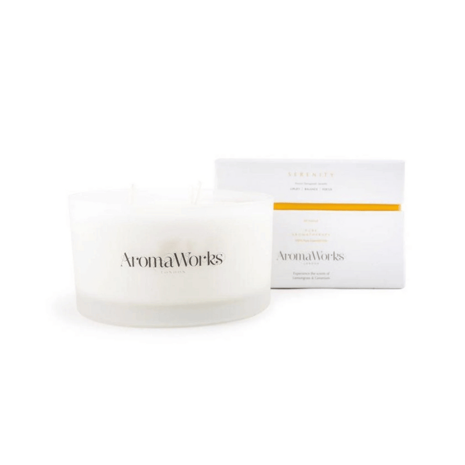 AromaWorks Serenity Candle 3-wick Large- Lillys Pharmacy and Health Store