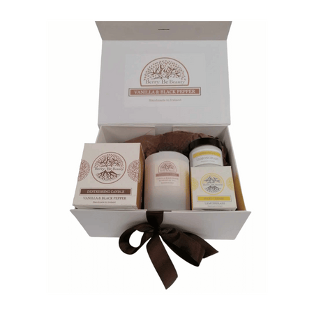 Berry Be Beauty Destressing Essential Oil Candle & Handcream Gift Box- Lillys Pharmacy and Health Store