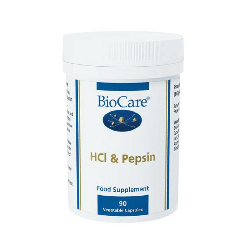 Biocare Hcl Pepsin 90 Caps- Lillys Pharmacy and Health Store