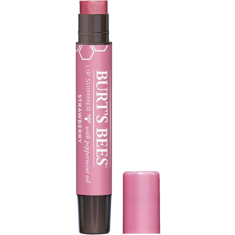 Burts Bees Lip Shimmer - Strawberry 2.6g- Lillys Pharmacy and Health Store