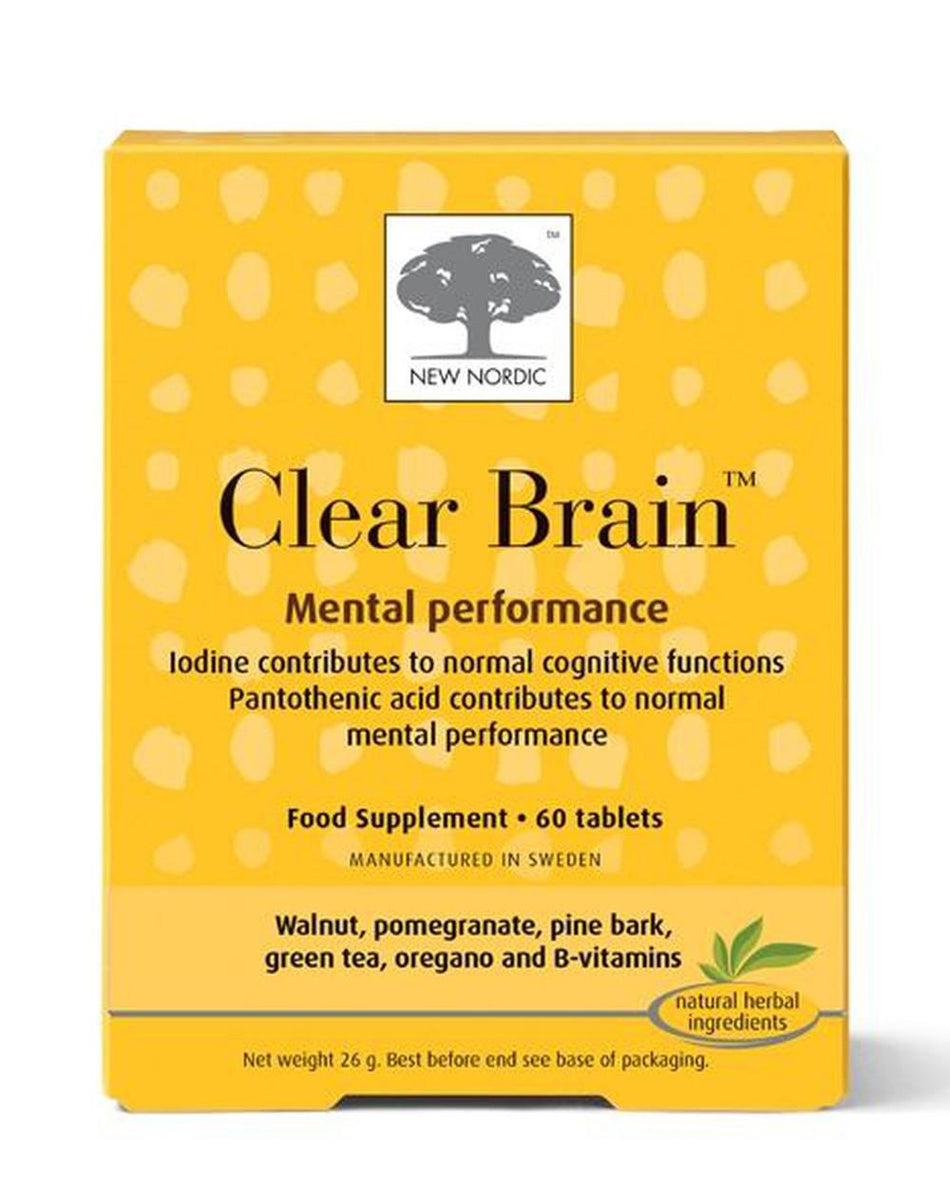 Clear Brain Mental Performance 60 Tablets- Lillys Pharmacy and Health Store