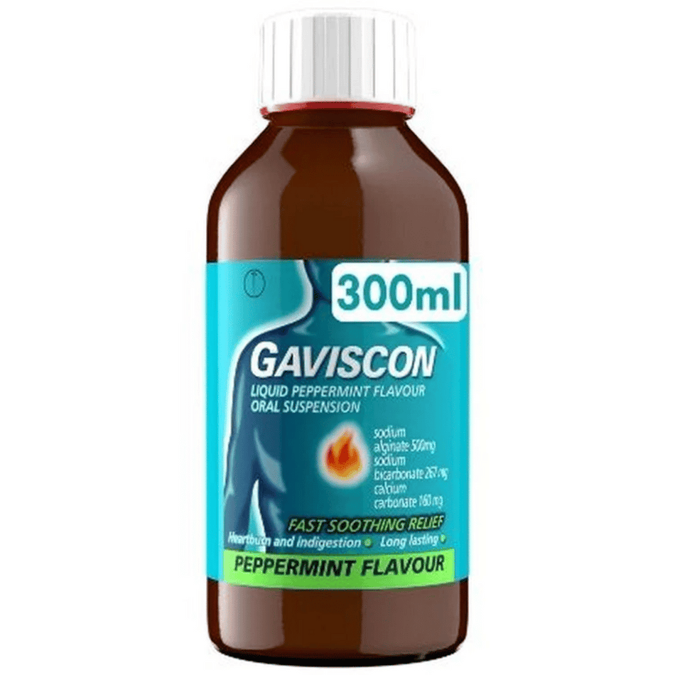 Gaviscon Peppermint Liquid 300ml- Lillys Pharmacy and Health Store