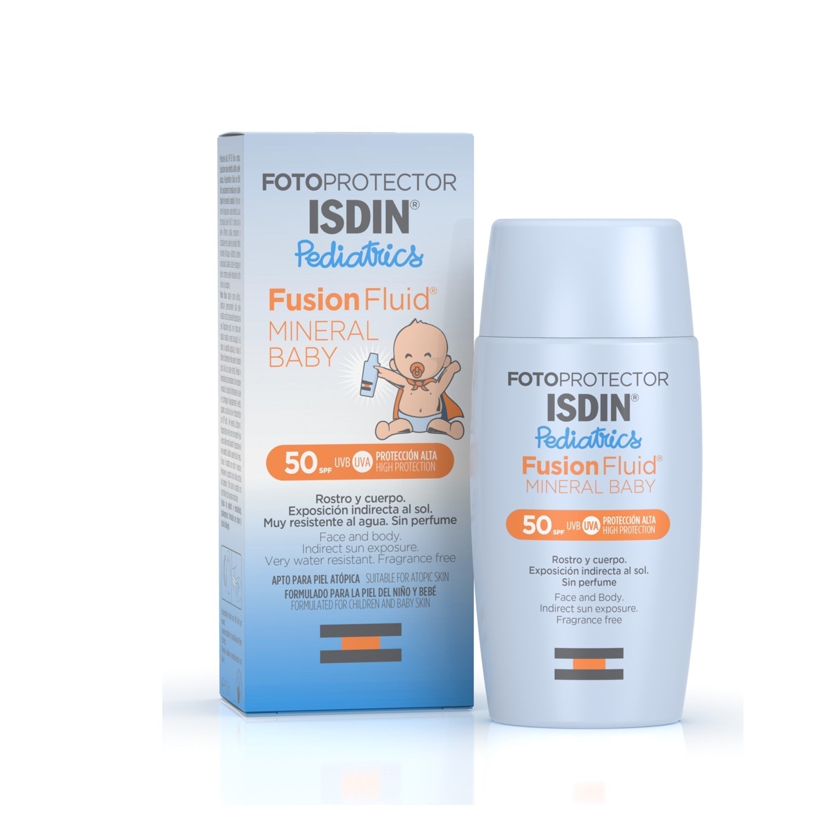 ISDIN Fotoprotector Pediatrics Fusion Fluid Mineral Baby SPF50 50ml LillysPharmacy.ie