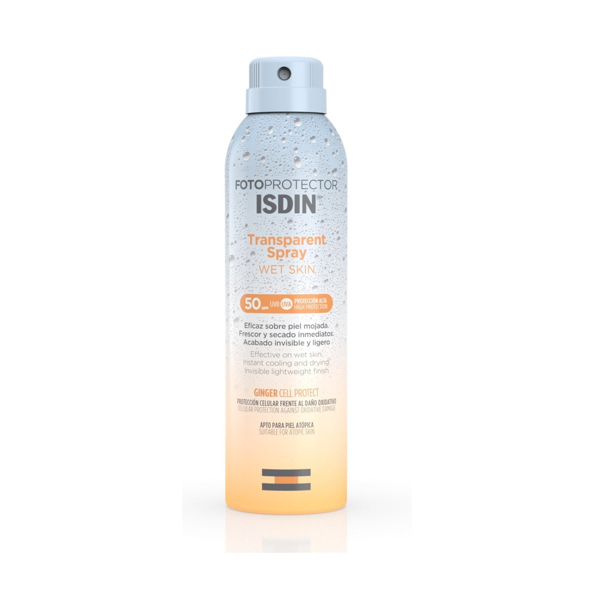 ISDIN Fotoprotector Transparent Sprayâ Wet Skin SPF50 250ml LillysPharmacy.ie