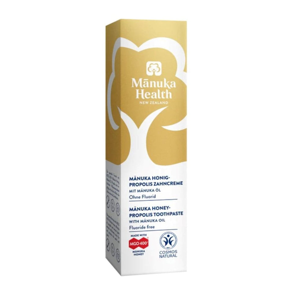 Manuka Health Fluoride-Free MGO 400+ Manuka Honey-Propolis Toothpaste - 75g- Lillys Pharmacy and Health Store