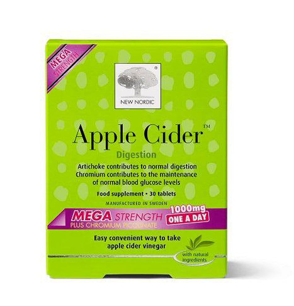 New Nordic Apple Cider Mega Strength 1000mg 30 Tabs- Lillys Pharmacy and Health Store