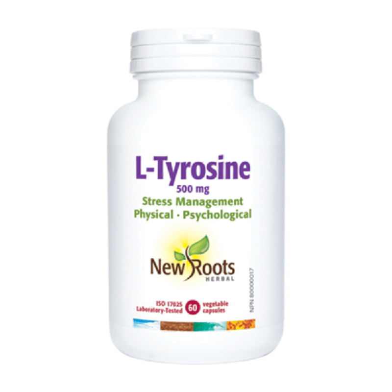 New Roots L-Tyrosine 500mg 60 Capsules- Lillys Pharmacy and Health Store