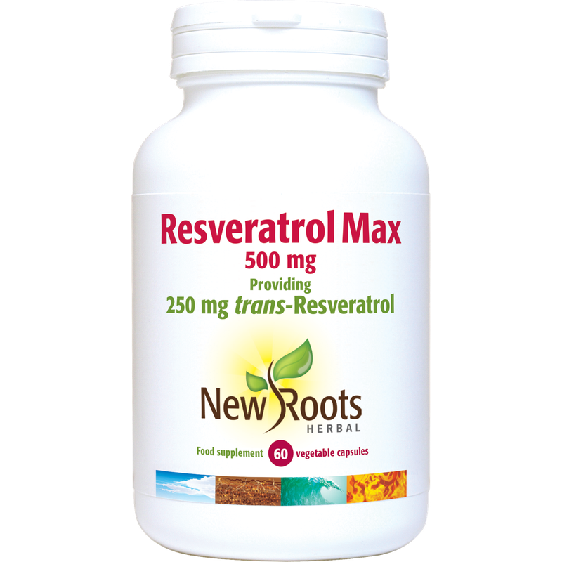 New Roots Resveratrol Max 60 Capsules- Lillys Pharmacy and Health Store