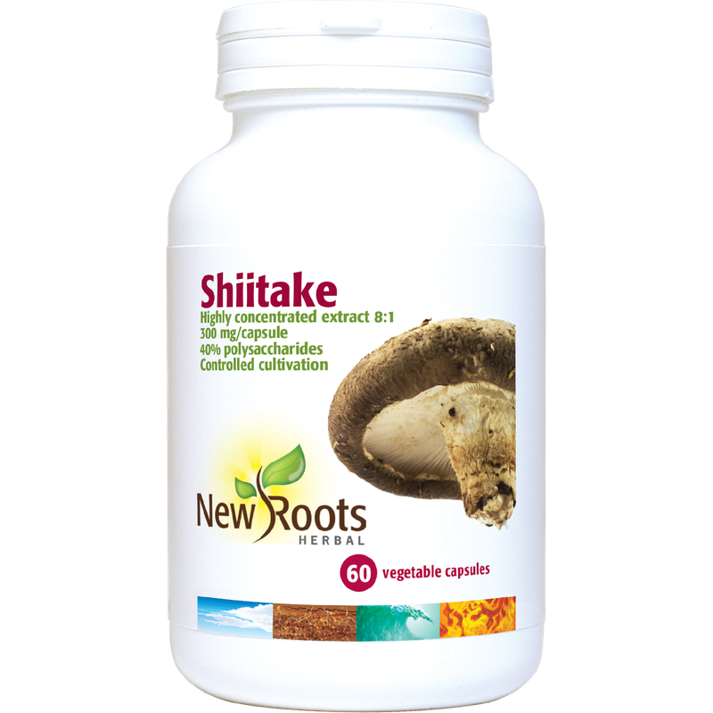 New Roots Shiitake 300mg 60 Capsules- Lillys Pharmacy and Health Store