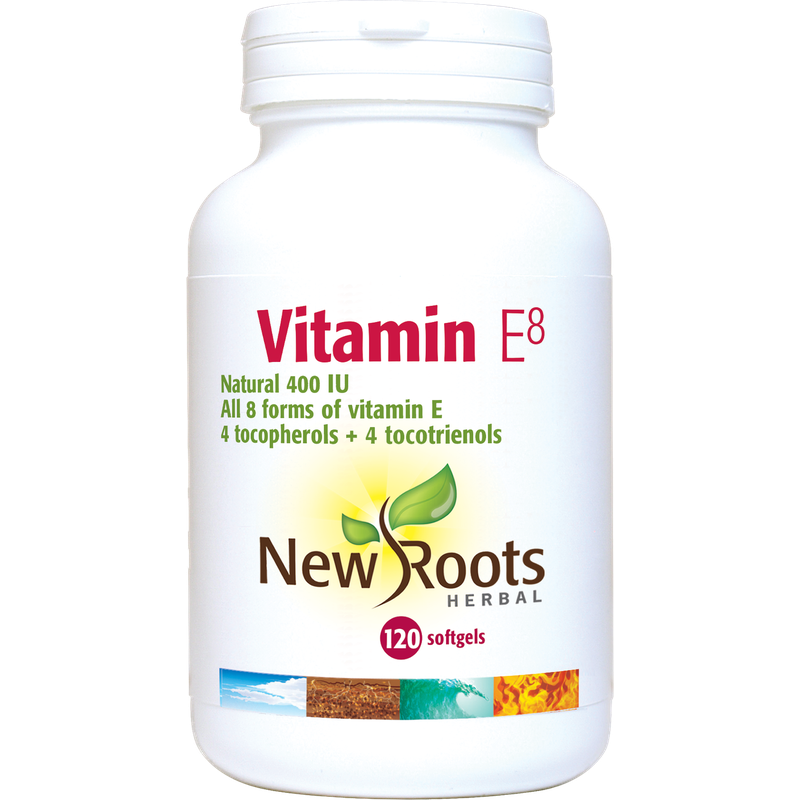 New Roots Vitamin E8 400 IE 120 Softgels- Lillys Pharmacy and Health Store