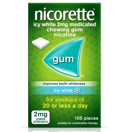 Nicorette 2mg Gum Icy White  